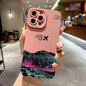Mountain Peak Aircraft Phone Case for iPhone 17 16 14 15 11 12 13 Pro Max Air 16E 7 8 Plus SE2 XR X XSMAX Shockproof Matte Cover