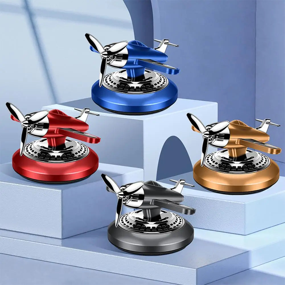 Car Air Freshener Solar Aircraft Decoration Mini Car Perfume Air Freshener Fragrance