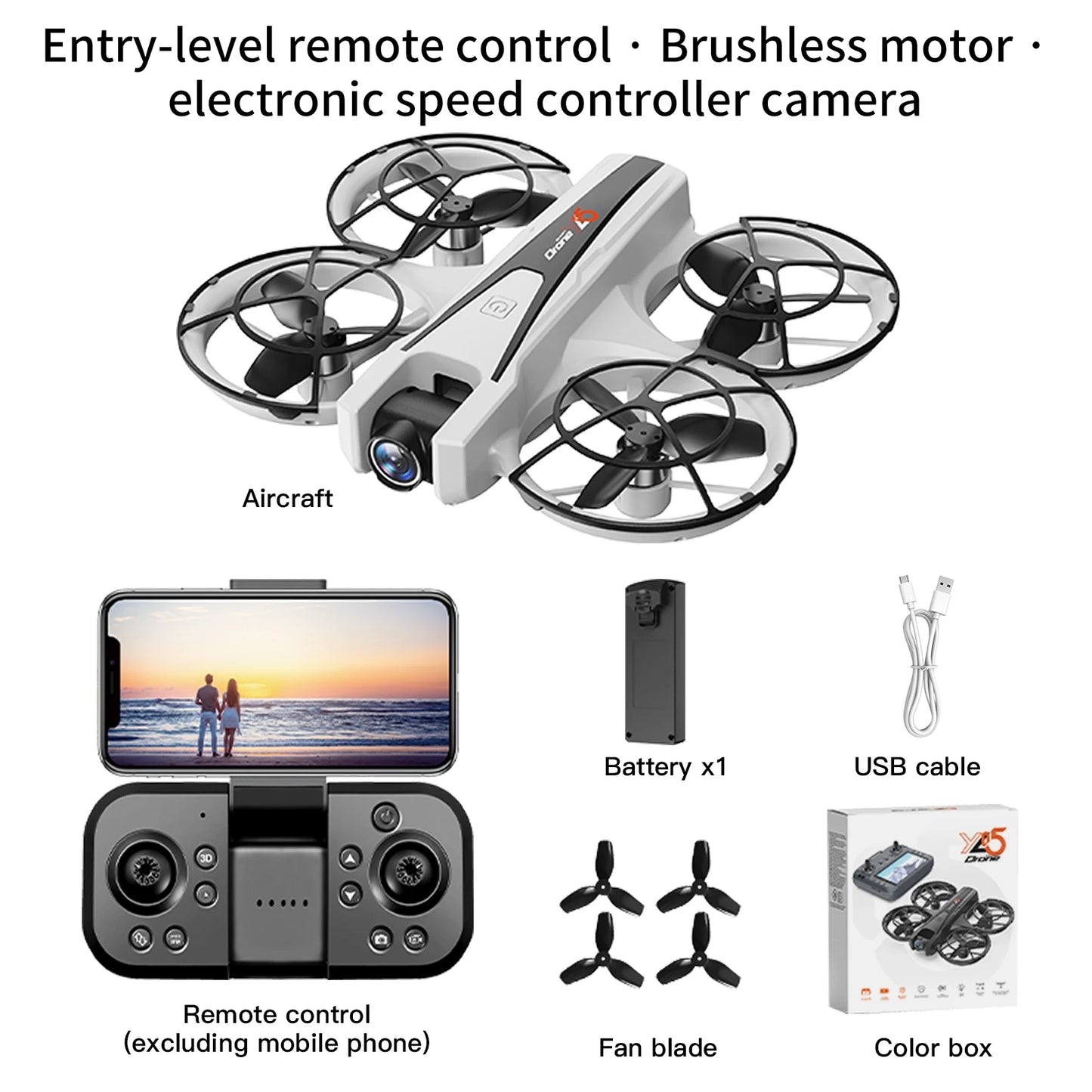 2025 YL05 Drone 8K HD Camera Screen Remote Control Brushless RC Helicopter 360° Flip Quadcopter Dron RC Toys Gift For Kid Boy