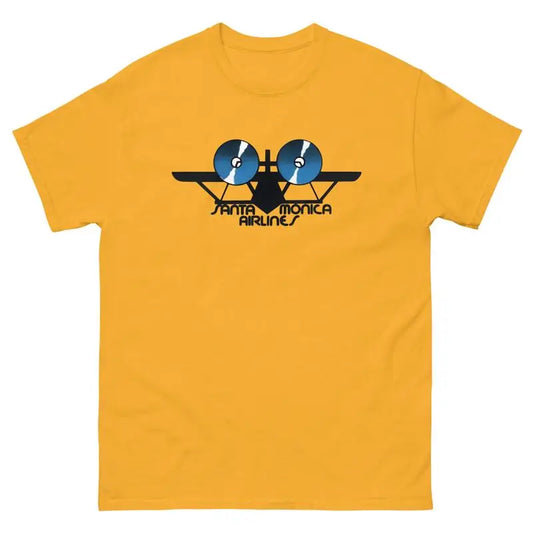 Santa Monica Airlines Skateboards Retro Aircraft Airplane Skate T Shirt Design