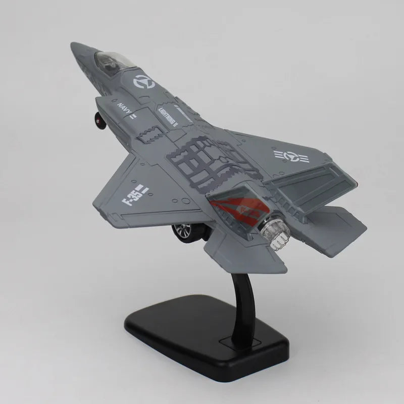 J15 F16 F22  Aircraft Serie Rafale fighter jet Alloy Fighter Soundlight Echo Military Metal Model Scenic Area Exhibition Gift