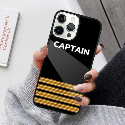 Airplane Pilot Epaulette Phone Case For iPhone 17 Air 16 15 14 12 Pro Max Plus Magsafe Magnetic Wireless Charging Cover