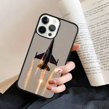 Jet Fighting Aircraft Phone Case Back Cover for iPhone 17 Air 16 15 14 13 11 12 Pro Max Plus Fundas Coque