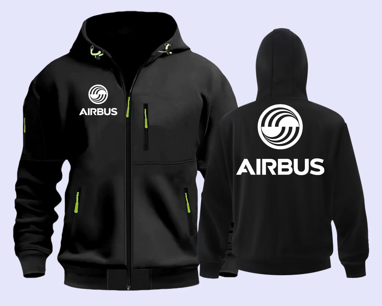 Airbusfan A320 AIRBUS AVIATION Flight Sports Sweatshirt Cardigan Hooded Jackets Cardigan Hooded Sweatshirts Baseball Jacket