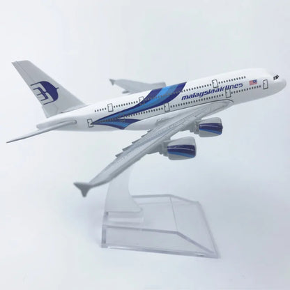 16CM A380 Series airplane kit Alloy Metal Diecast Airplanes Toy Airbus 380 plane model for Collection Gift