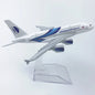16CM A380 Series airplane kit Alloy Metal Diecast Airplanes Toy Airbus 380 plane model for Collection Gift