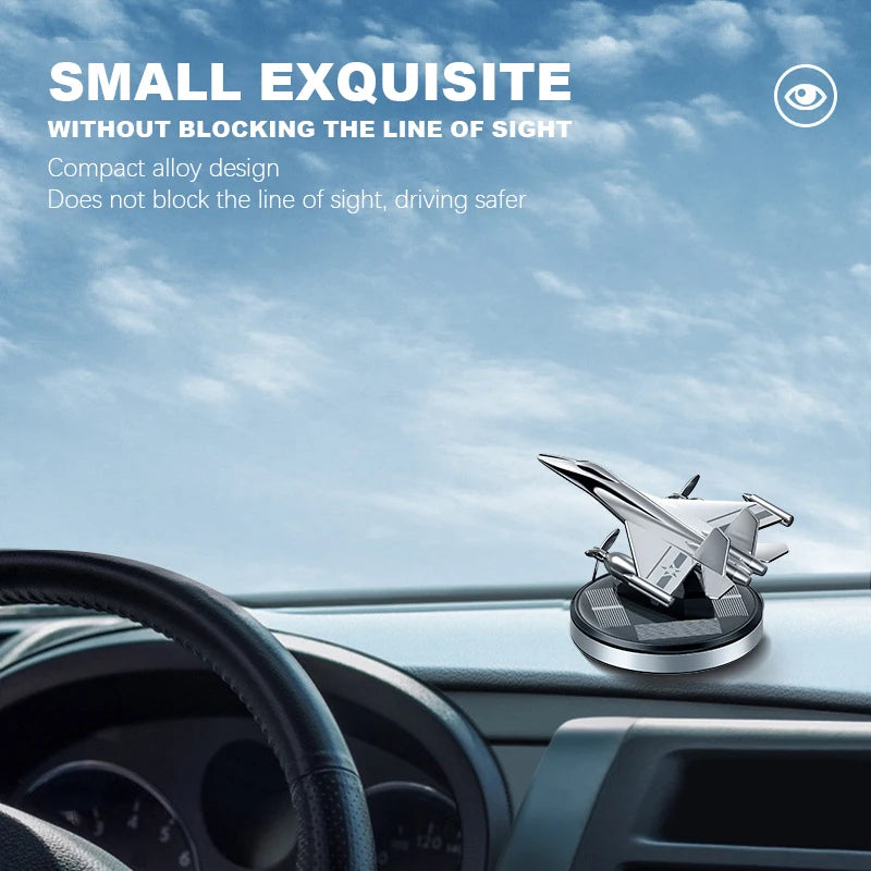 Luxury Aluminum Alloy Rotating Helicopter Car Ornament Creative Aircraft Home Gift Decoration For Gifts