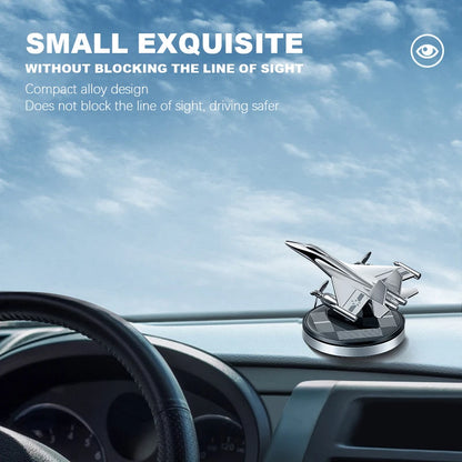 Luxury Aluminum Alloy Rotating Helicopter Car Ornament Creative Aircraft Home Gift Decoration For Gifts