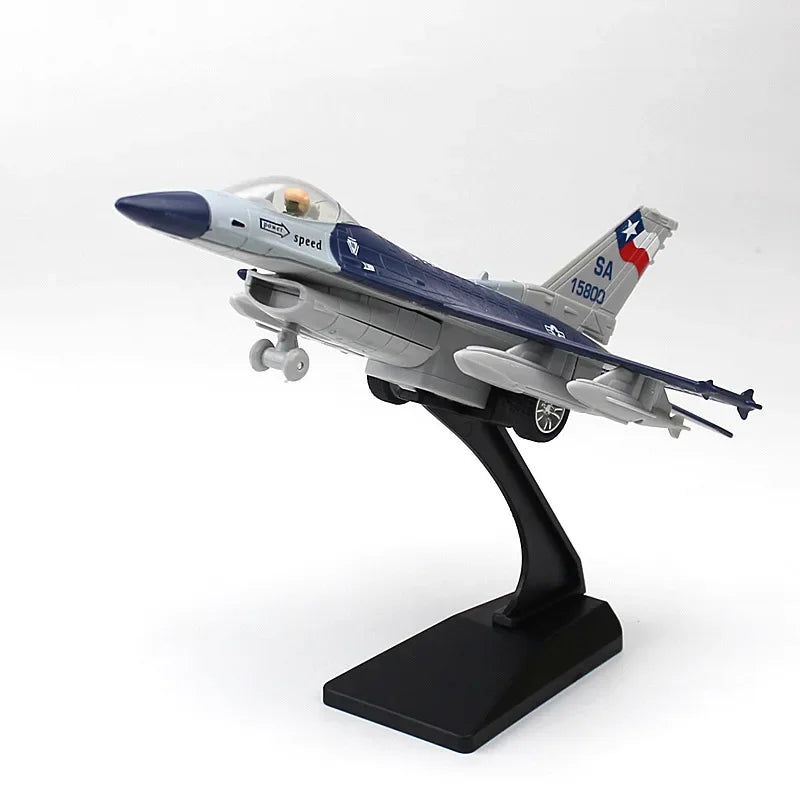 J15 F16 F22  Aircraft Serie Rafale fighter jet Alloy Fighter Soundlight Echo Military Metal Model Scenic Area Exhibition Gift