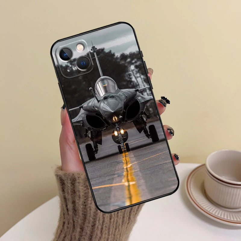 Fighter Planes Phone Case For iPhone 15 14 Plus 11 12 13 16 Pro Max Mini 7 8 X XR XS Max Cover