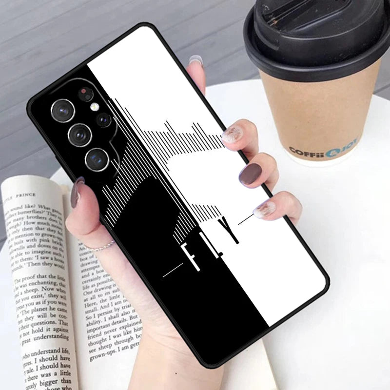 Aircraft Helicopter Airplane Pilot fly phone case Cover For Samsung Galaxy S24 S25 Ultra S21 S22 S10E Note 10 Plus 20 FE S23