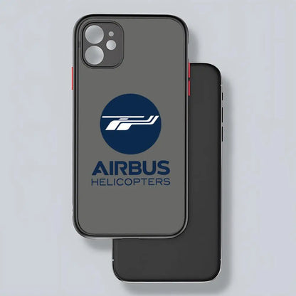Airbus Logo Phone Case Matte Transparent Back For IPhone 16 15 14 13 12 11 Pro Max X XR XS Plus Cover