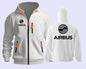 Airbus Airbusfan A320 AVIATION Flight Men's Hoodies Zip Hoodie Men Sweatshirts  Hooded Sweatshirt Zipper Cardigan Streetwear