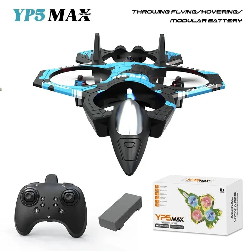 Stunt Light Remote Control Aircraft Four Channel Hovering High Altitude Rolling Special Effects Fighter Four Axis UAV