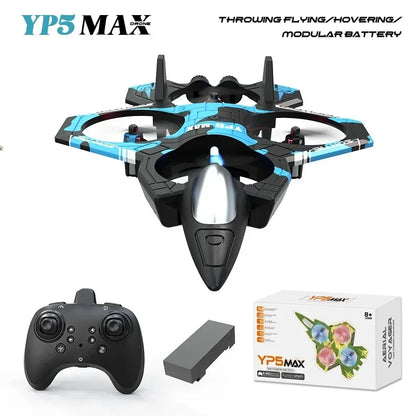 Stunt Light Remote Control Aircraft Four Channel Hovering High Altitude Rolling Special Effects Fighter Four Axis UAV