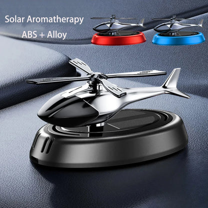Solar Powered Rotation Helicopter Solar Aromatherapy Car Air Freshener