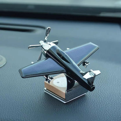 Car interior accessories solar airplane model center console decoration air freshener