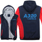 Airbus A320 Hoodies Men Fashion Coat Pullover Fleece Liner Jacket Plane Pilot 320 Airbus Sweatshirts Hoody