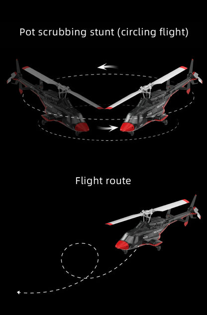 A61 RC Helicopter 2.4G 6-Aixs Gyroscope 4CH Altitude Hold Optical Flow Remote Control Helicopter Toys For Kid Adult