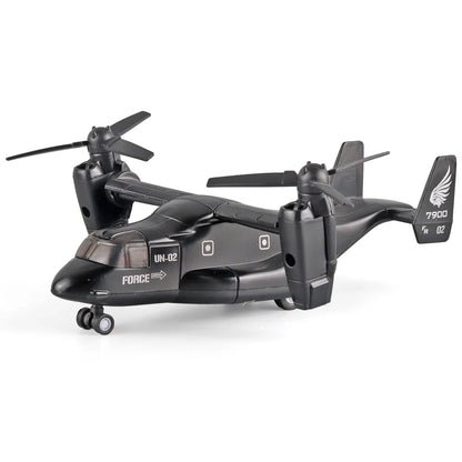 Diecast Alloy Simulated Osprey Transporter Fighter Aircraft Aviation Model Military Transport Aircraft Kid Toy Collect Ornament