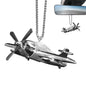 Car Decorative Pendant Solar-Powered Airplane Car Interior Decor Rotating Helicopter Model Car Accessories Car Rearview