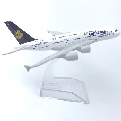 16CM A380 Series airplane kit Alloy Metal Diecast Airplanes Toy Airbus 380 plane model for Collection Gift