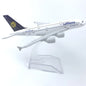 16CM A380 Series airplane kit Alloy Metal Diecast Airplanes Toy Airbus 380 plane model for Collection Gift