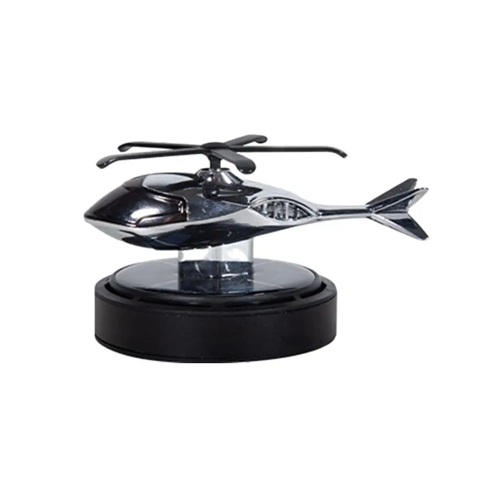Helicopter Shaped Car Fragrance Diffuser Solar Rotating Feature Delicate Touch for Trendy Vehicle Interiors