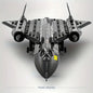 Military SR-71 Blackbird reconnaissance aircraft space building blocks  small particle puzzle assembly toy
