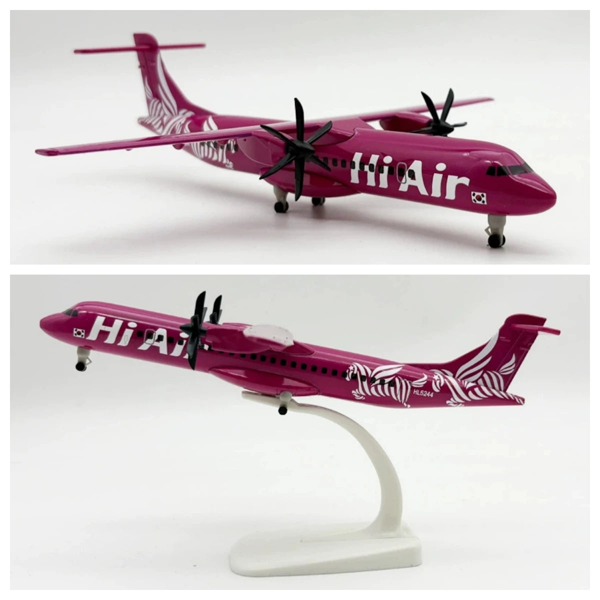 20cm Toy Planes For Kids Alloy Metal Korea ATR Airplane Model Diecast Air Plane Model Aircraft Wheels Landing Gears For Collecti