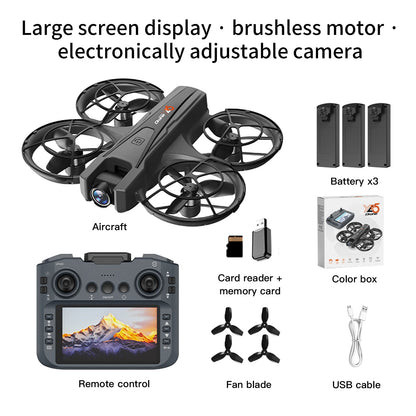 2025 YL05 Drone 8K HD Camera Screen Remote Control Brushless RC Helicopter 360° Flip Quadcopter Dron RC Toys Gift For Kid Boy