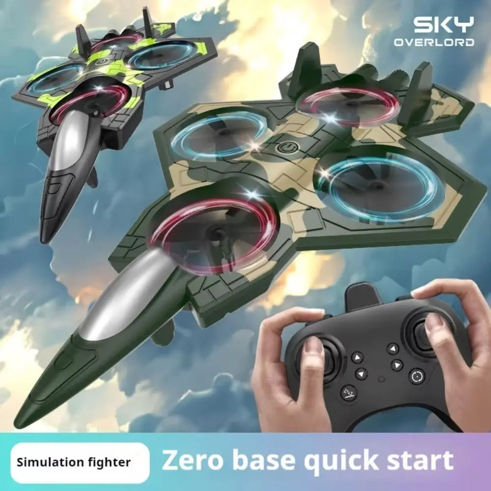 EPP Foam Remote Control Foam Fighter RC Drones Rechargeable Glider Flying Helicopter Toy Portable with Light RC Hobby Jet Plane