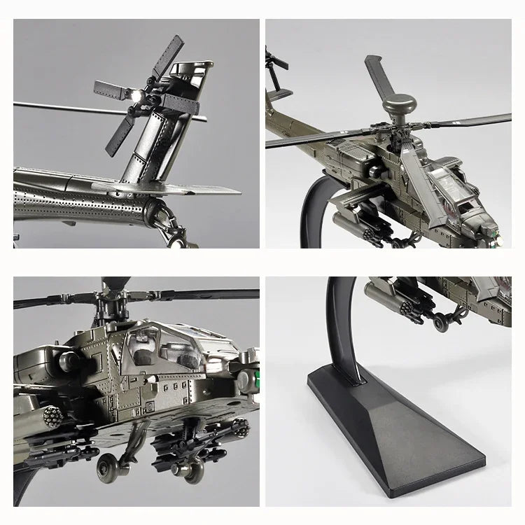 1/32 Scale Apache Helicopter Diecast Alloy Model Collectable Toy Gifts / Collection / Children
