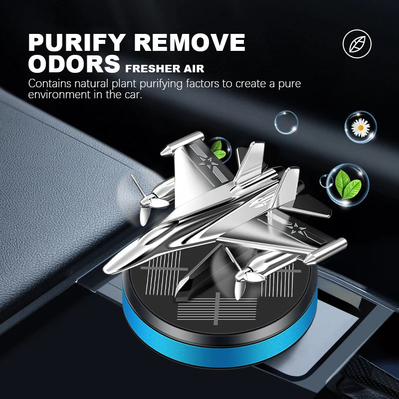 Luxury Aluminum Alloy Rotating Helicopter Car Ornament Creative Aircraft Home Gift Decoration For Gifts