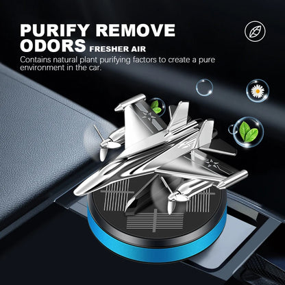 Luxury Aluminum Alloy Rotating Helicopter Car Ornament Creative Aircraft Home Gift Decoration For Gifts