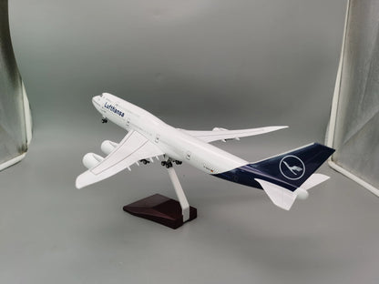 Scale New Lufthansa 747 German 47cm 17 inchs Large Model Diecast Airplane Model Kits with Stand Airlines Model Plane Disp