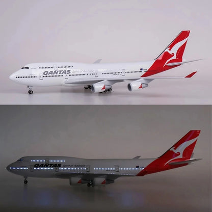 Scale 747 B737 47cm Australia Qantas Airlines Plane Model Resin Diecast Airplane Display Gifts Collection Aircraft Model Decor