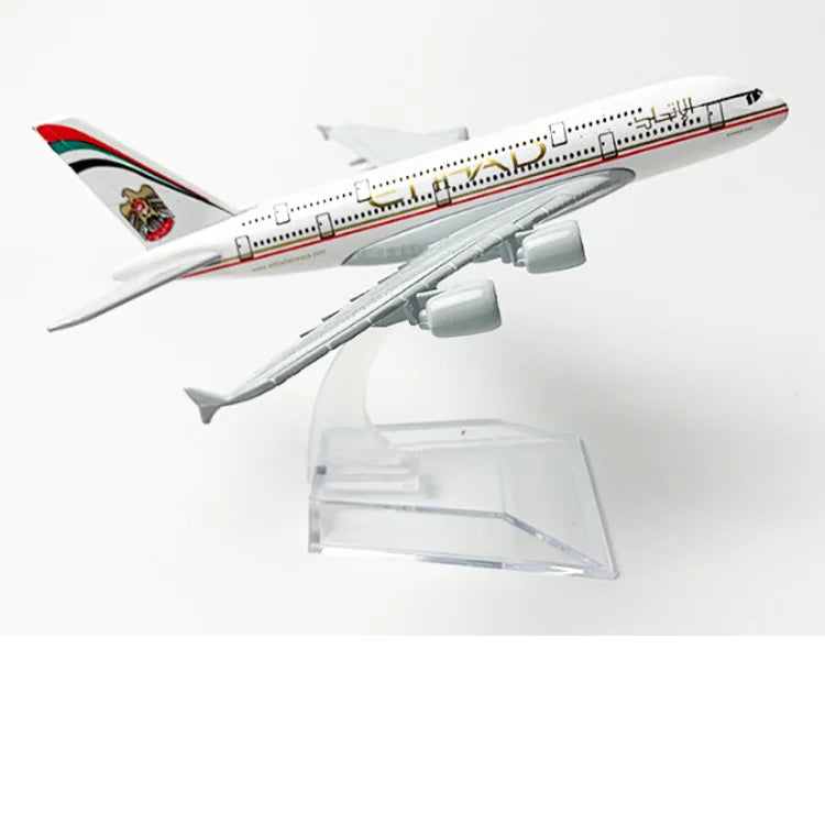 16CM A380 Series airplane kit Alloy Metal Diecast Airplanes Toy Airbus 380 plane model for Collection Gift