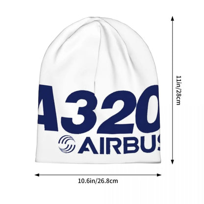 Airbus A320 Logo Warm Knitted Cap Fashion Bonnet Hat Autumn Winter Outdoor Beanies Hats for Men Women Adult