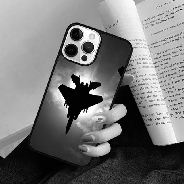 Jet Fighting Aircraft Phone Case Back Cover for iPhone 17 Air 16 15 14 13 11 12 Pro Max Plus Fundas Coque