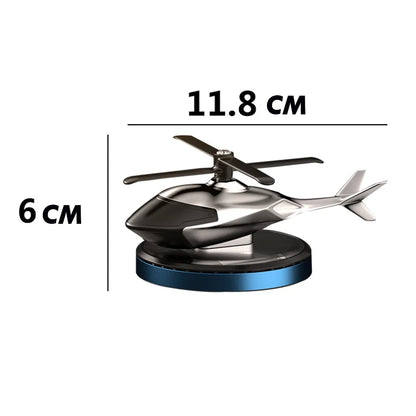 Solar Power Helicopter Air Fresh Cystal Solar Energy Plane Diffuser Spinning Helicopter Perfume