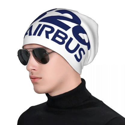 Airbus A320 Logo Warm Knitted Cap Fashion Bonnet Hat Autumn Winter Outdoor Beanies Hats for Men Women Adult