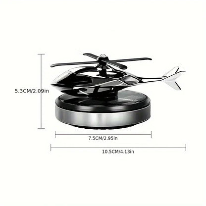 Solar Powered Car Fragrance Helicopter Decoration Alloy Material Interior Decoration Aesthetic Pleasing Automobile Perfu Amagi