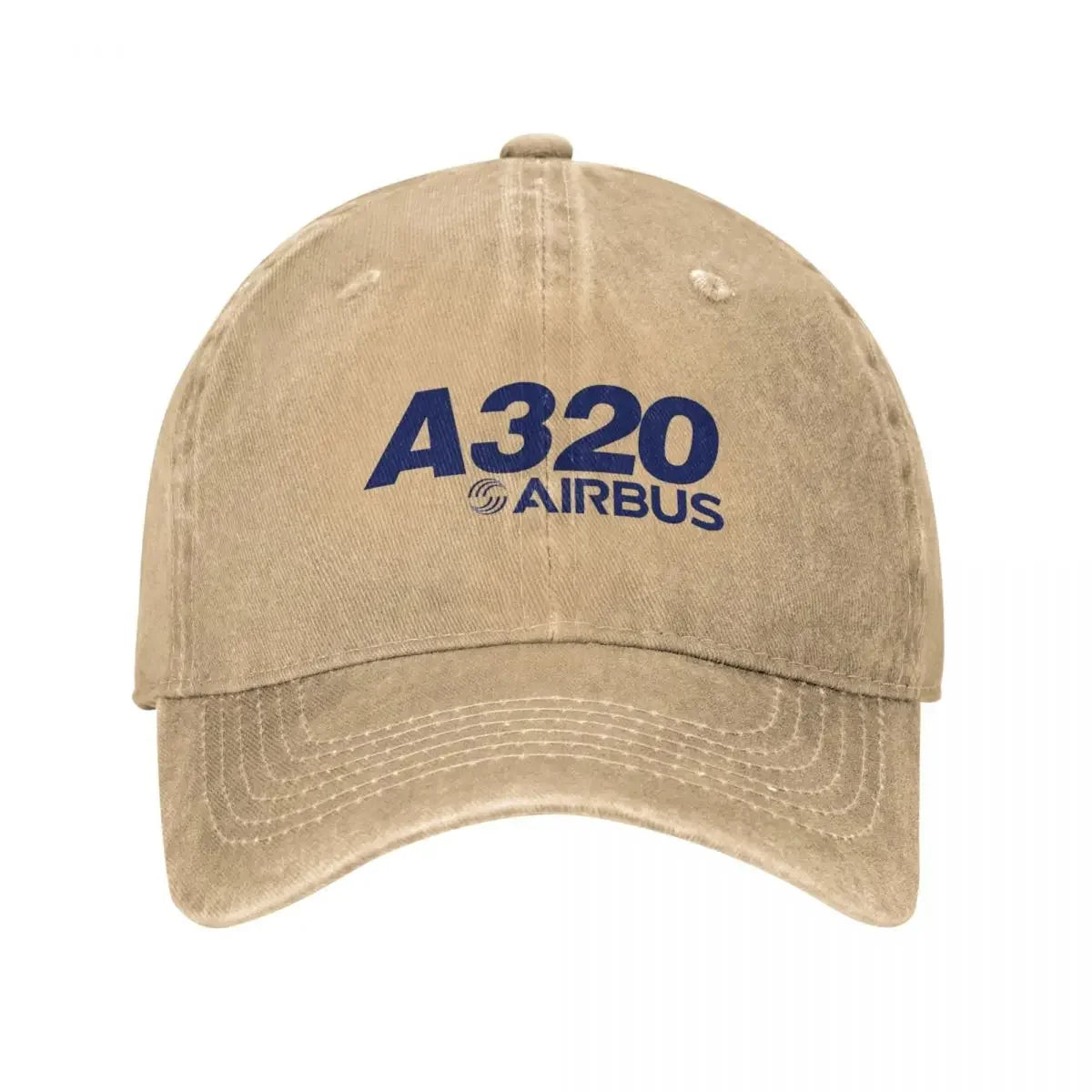 Airbus A320 Logo Baseball Caps Fashion Denim Fabric Hats Outdoor Adjustable Casquette Streetwear Baseball Cowboy Hat for Unisex