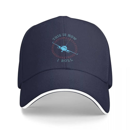 This Is How I Roll Pilot Aircraft Airplane Lover Baseball Cap Men Hats Women Visor Outdoor Snapback Caps