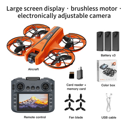 2025 YL05 Drone 8K HD Camera Screen Remote Control Brushless RC Helicopter 360° Flip Quadcopter Dron RC Toys Gift For Kid Boy
