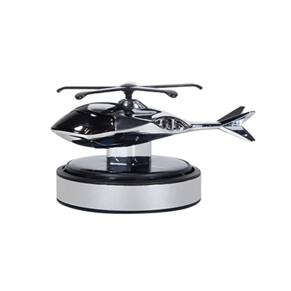 Helicopter Shaped Car Fragrance Diffuser Solar Rotating Feature Delicate Touch for Trendy Vehicle Interiors