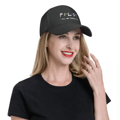 Friends Pilot I'll Be There For You Baseball Cap Men Women Adjustable Fighter Airplane Aviation Dad Hat Summer Snapback Caps