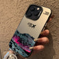 Mountain Peak Aircraft Phone Case for IPhone 17 16 14 15 11 12 13 Pro Max 16E 7 8 15 16 Plus 17 Air Shockproof Sunset IMD Cover