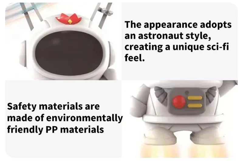 Levitating Luminous Flying Robot Astronaut Toy Aircraft Hand-Controlled Drone Interactive with Lights Outdoor Toys for Kids Gift